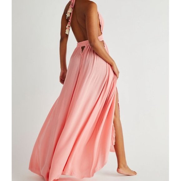 Free People NWT RARE Look Into The Sun Maxi Dress Endless Summer - Picture 2 of 5